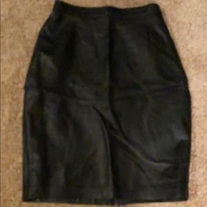 Leather skirt